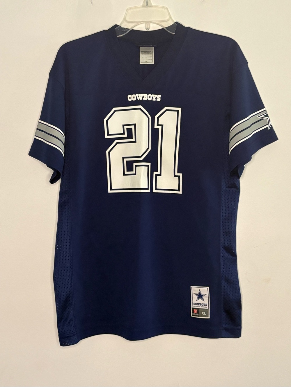 Dallas Cowboys Authentic Apparel Elliott #21 Jersey Men's XL Blue White NFL